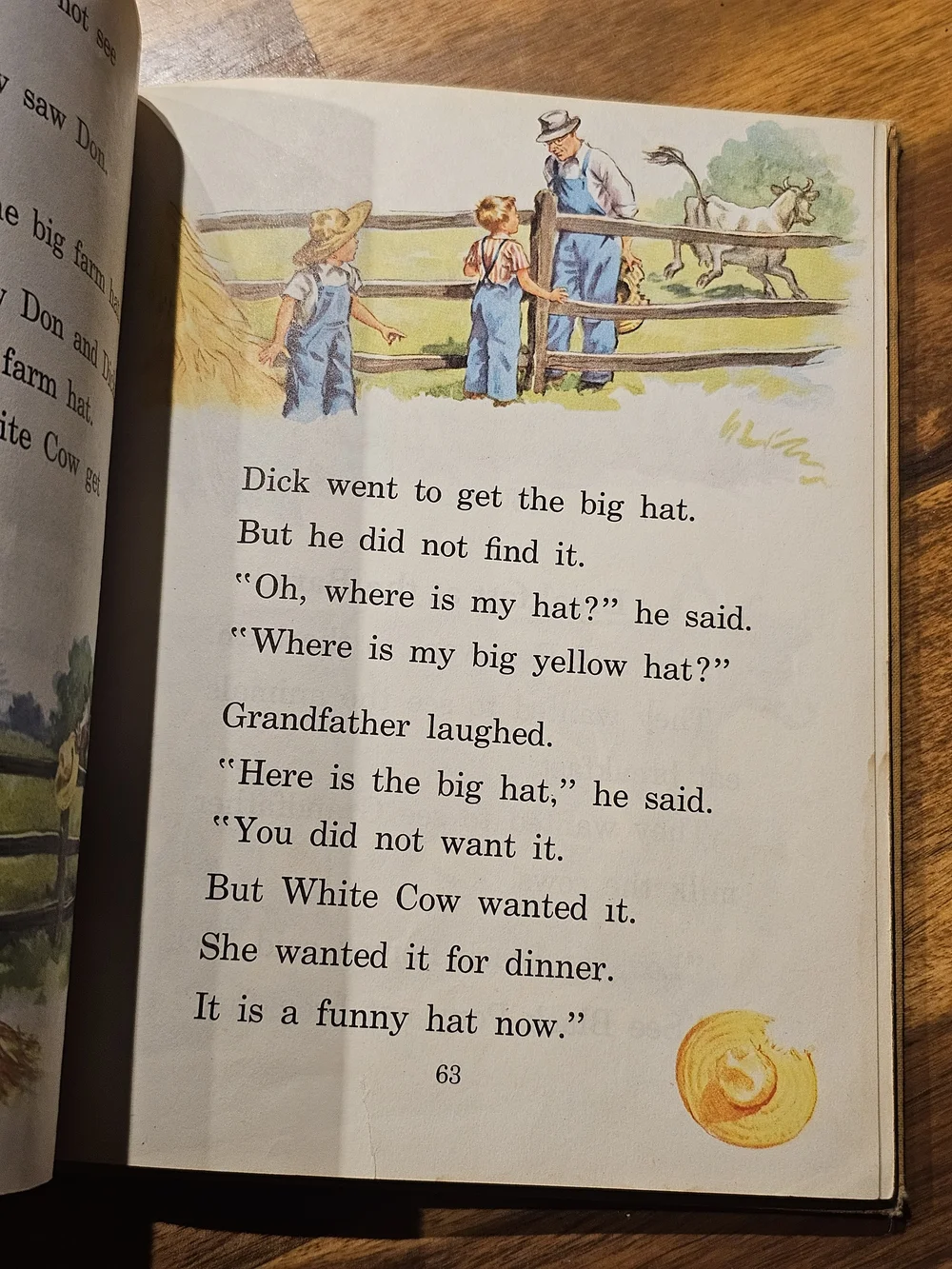 Good Times with Our Friends 1950s Vintage Yellow Hardcover Dick And Jane Book - Picture 7 of 7